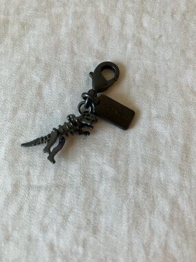 Coach: Gunmetal “Rexy” Dinosaur Charm- Small- Bag/Shoe